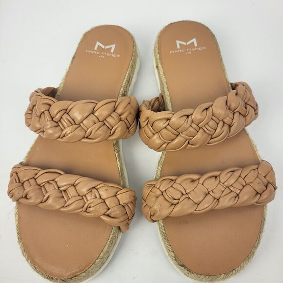 Marc Fisher Jaimee Espadrille Slide Sandal Leather - Picture 4 of 10